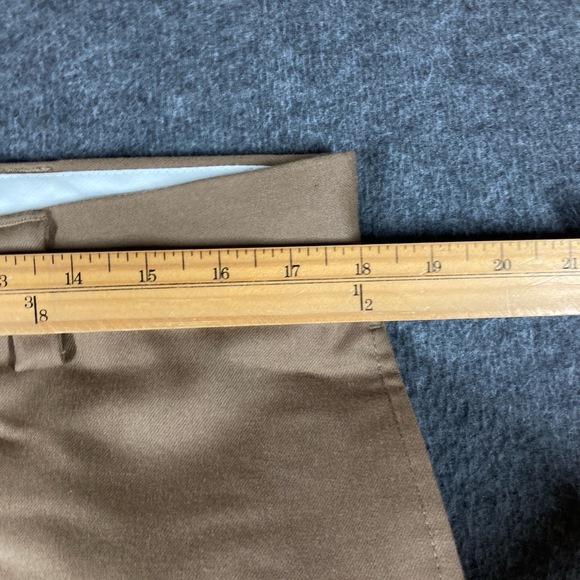 LL Bean 100% Wool Pants Mens 35W (fits 36X32) Brown - Picture 3 of 10